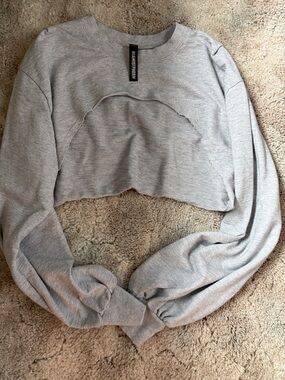 1st Phorm Light Gray Cropped Sweatshirt - Women's